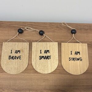 ❗️SALE ❗️Wood Home Decor 3 piece Set Hobby Lobby NEW